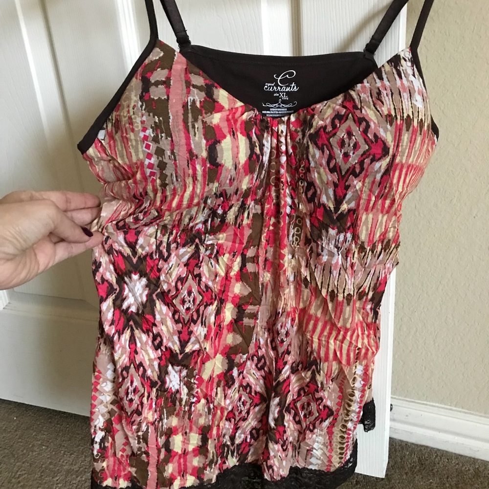 NWT Currants ladies cami casual top